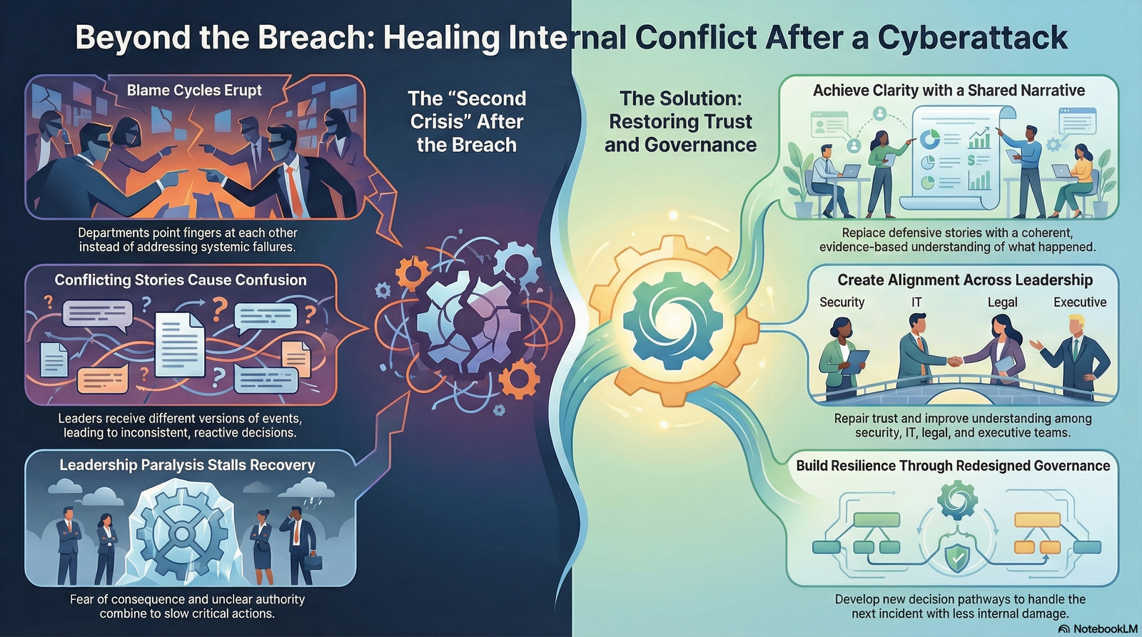 Beyond the Breach: Healing internal conflict after cyber incidents.